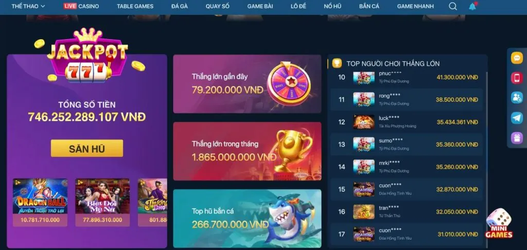Khuyến mãi Win 98 Nổ Hủ